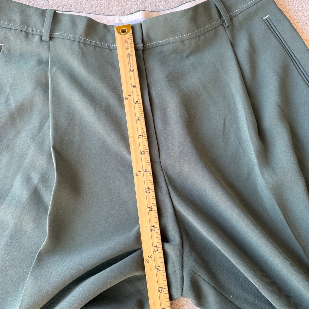 M.M.LaFleur Arlo Breeze Pant Women 16 Dusty Pine Wide Leg Everyday Crepe Cropped - Picture 12 of 16